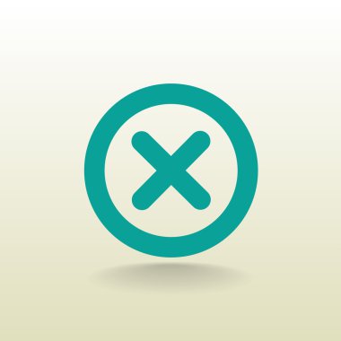 Yanlış işareti satırı simgesi