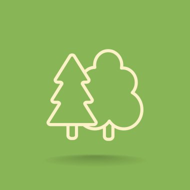 ağaçlar orman simgesi