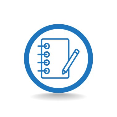 defter kalem simgesi ile