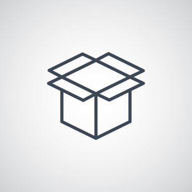 paket karton kutu simgesi