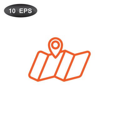 Konumu harita simgesi