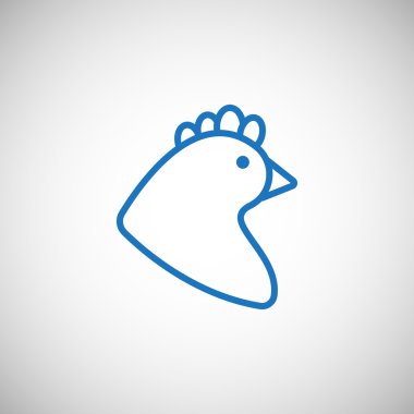 Çizgi film tavuk simgesi