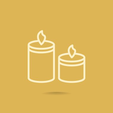 yanan mumlar simgesi