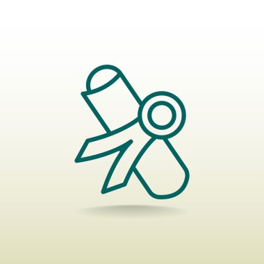 Diploma veya sertifika simge