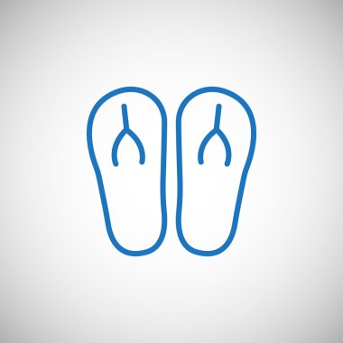 plaj terlikleri simgesi 