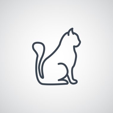 kedi evde beslenen hayvan simgesi