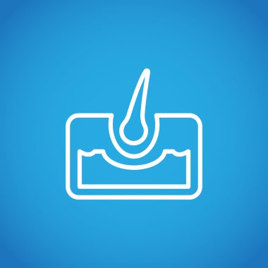 insan saçı simgesi