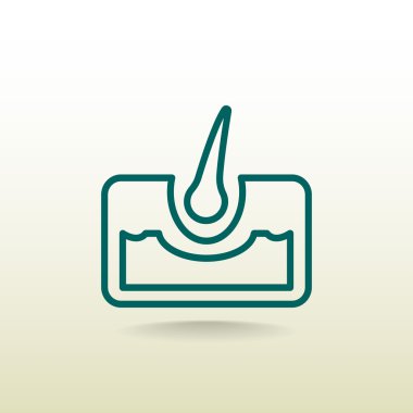 insan saçı simgesi