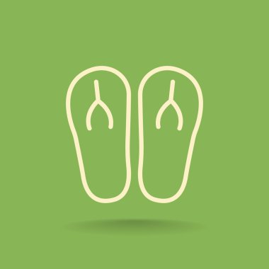 plaj terlikleri simgesi 