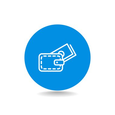 Para simgesi olan cüzdan