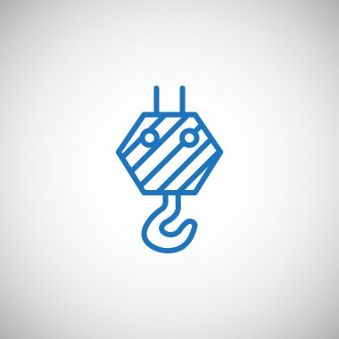 Piktogram vinç kanca simgesinin