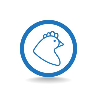 Çizgi film tavuk simgesi