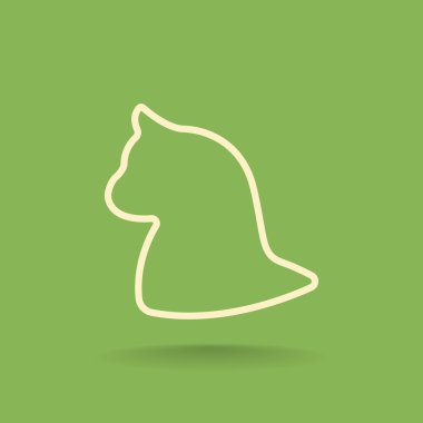 kedi evde beslenen hayvan simgesi