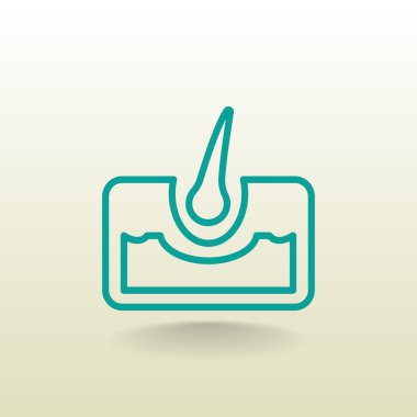 insan saçı simgesi