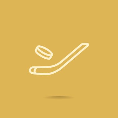 buz hokeyi simgesi için sopa