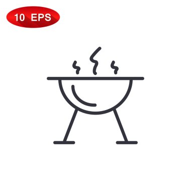 mangal barbekü simgesi