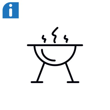 mangal barbekü simgesi