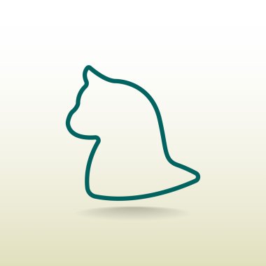 kedi evde beslenen hayvan simgesi