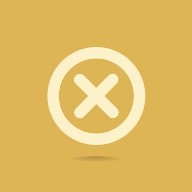 Yanlış işareti satırı simgesi