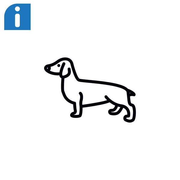 Basset Hound ikonen — Stock vektor