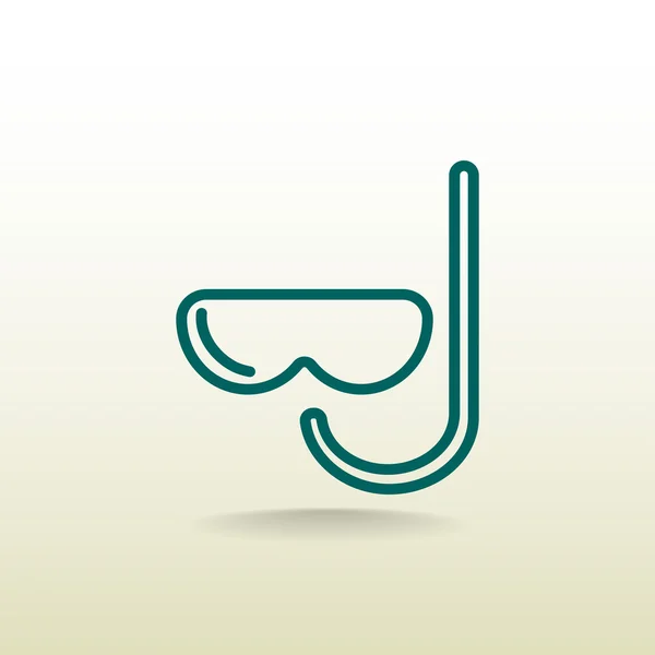 Icono de herramientas de buceo — Vector de stock