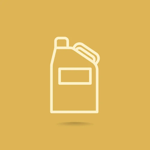 Jerrycan with oil icon — Stock Vector