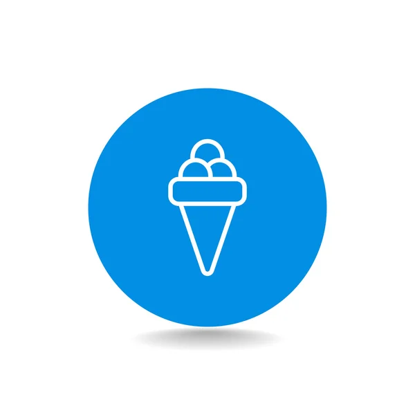 Icono de la comida helado — Vector de stock