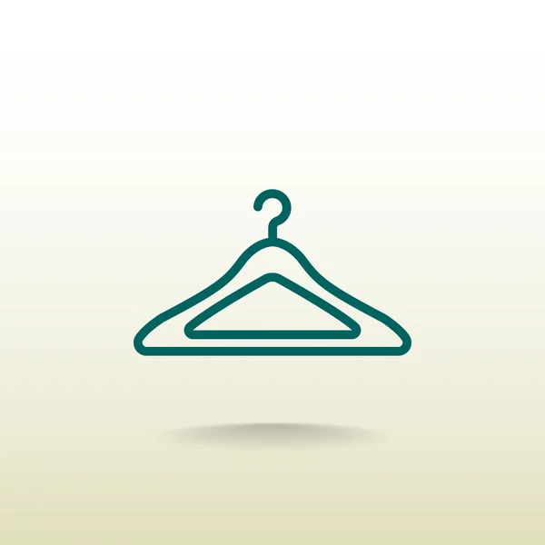 Icono de percha de ropa — Vector de stock