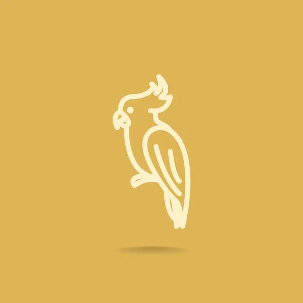 Papageienvogel-Symbol — Stockvektor