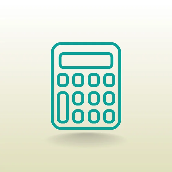 Icono del esquema de la calculadora — Vector de stock