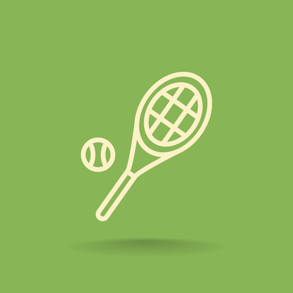 Теннисная ракетка с иконой
