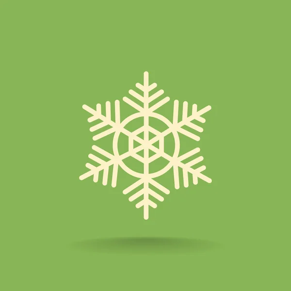 Hiver icône flocon de neige — Image vectorielle