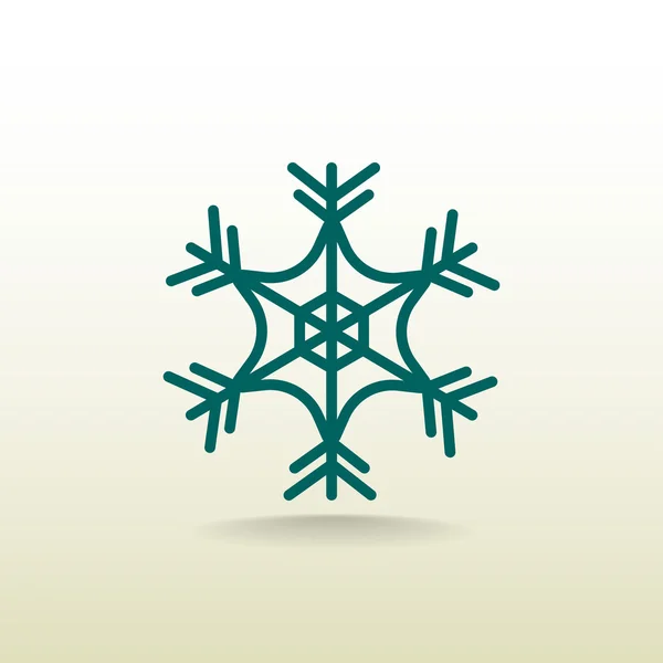 Взимку Сніжинка значок — стоковий вектор