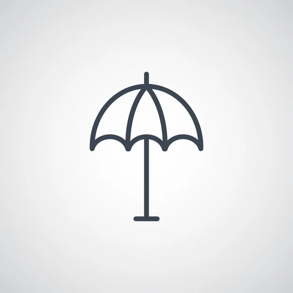 Strand Parasol pictogram — Stockvector