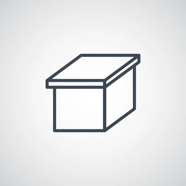 Ícone de caixa de papelão pacote — Vetor de Stock