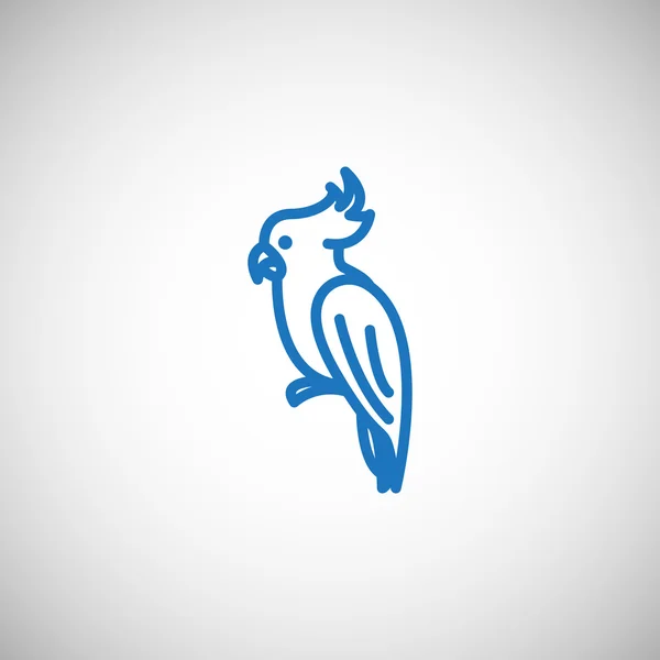 Papageienvogel-Symbol — Stockvektor