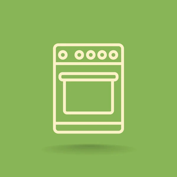 Cocina estufa icono — Vector de stock