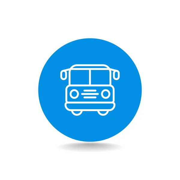 Ikona autobusu szkolnego — Wektor stockowy