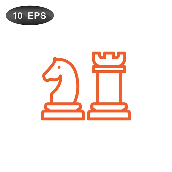 Outline Chess icons — Stock Vector