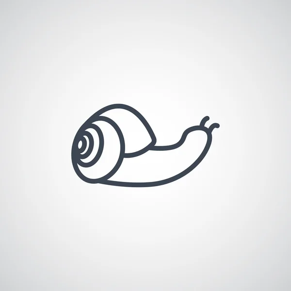 Icône de l'escargot dessin animé — Image vectorielle