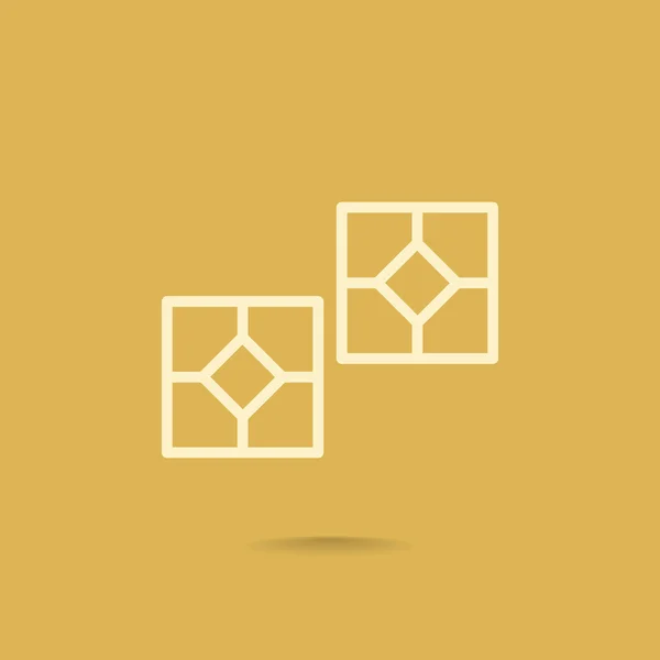 Het platform tegels pictogram — Stockvector