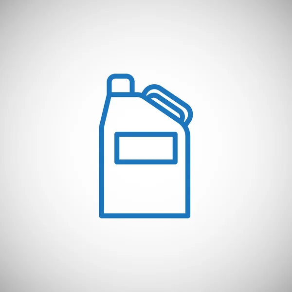 Jerrycan with oil icon — Stock Vector