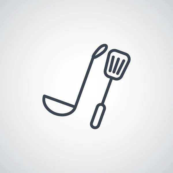 Icône de poche et de spatule — Image vectorielle