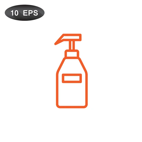 凝胶、 泡沫或液体肥皂图标 — 图库矢量图片
