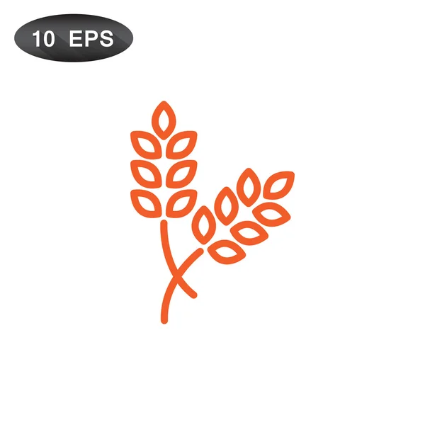 Mature de l'icône de blé — Image vectorielle