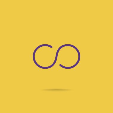 Infinity matematik işareti simgesi