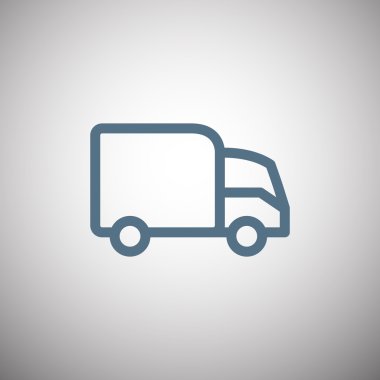 Eve teslim web simgesi. 