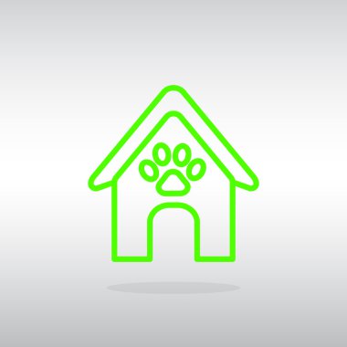 Köpekler simgesi için kulübeler