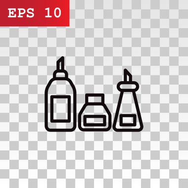mutfak şişe set simgesi  