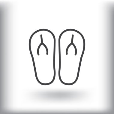 plaj terlikleri simgesi 